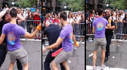 NY Police Officer Gets Down During Gay Pride