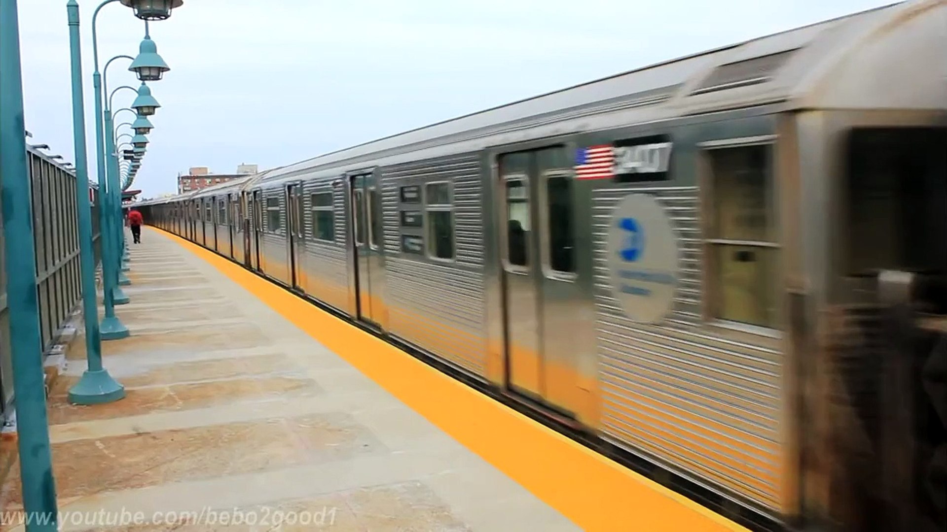 Ind Subway A And S Train At Beach 98th Street R32 R46 Video Dailymotion