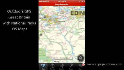 Outdoors GPS Great Britain with National Parks  - app review