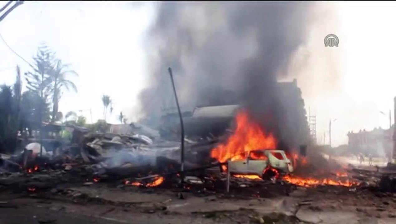 Indonesian military transport plane crashes in Medan 1