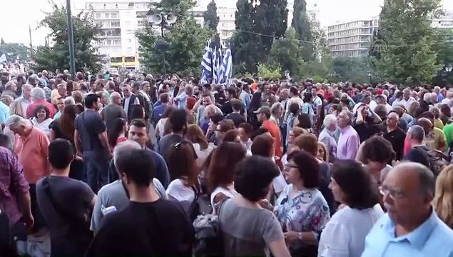 Demonstration calling for a 'NO' at referendum in Greece