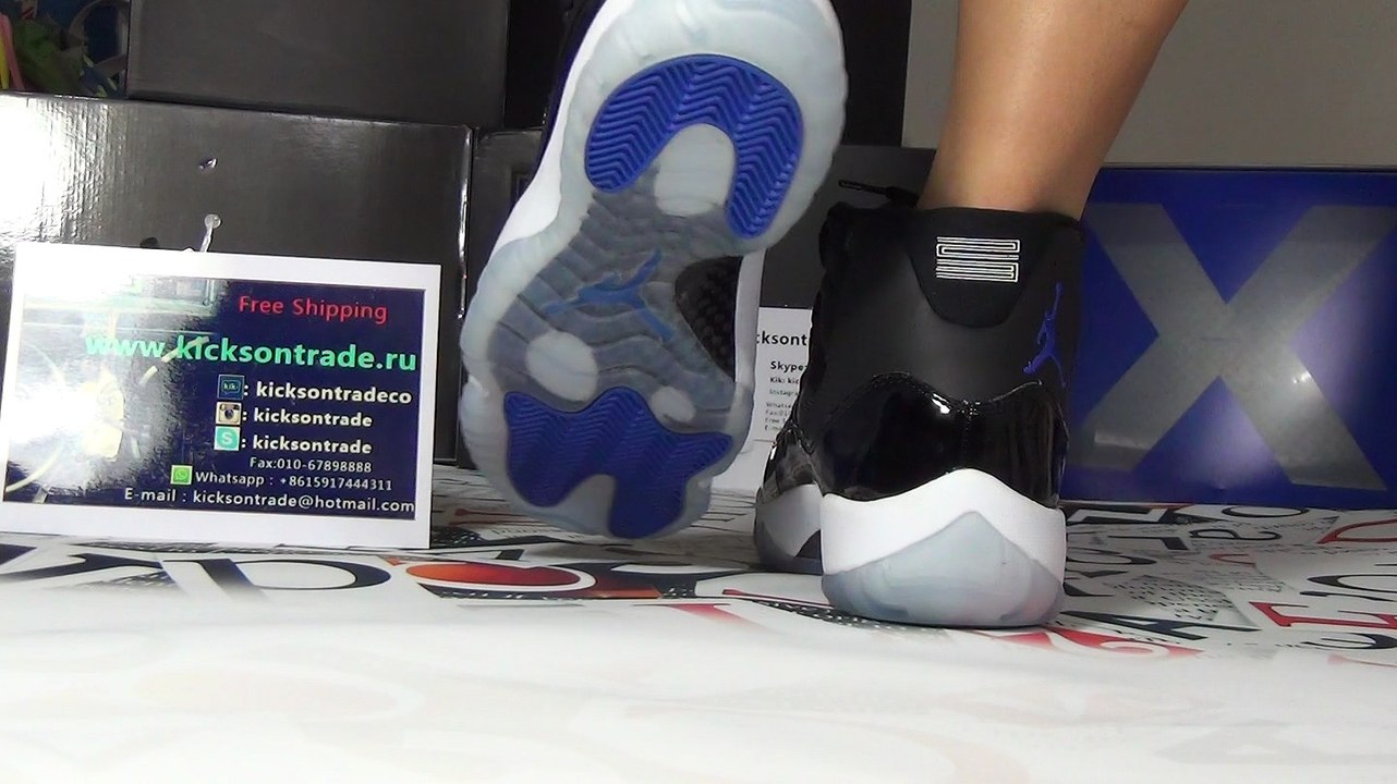 Authentic Air Jordan 11 Space Jam On Feet