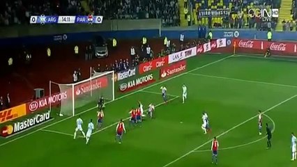 GOAL de Marcos Rojo - Argentina vs Paraguay 1-0 - Copa América 2015 HD