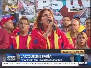 Jacqueline Faría: Vamos con todo el 6 de diciembre