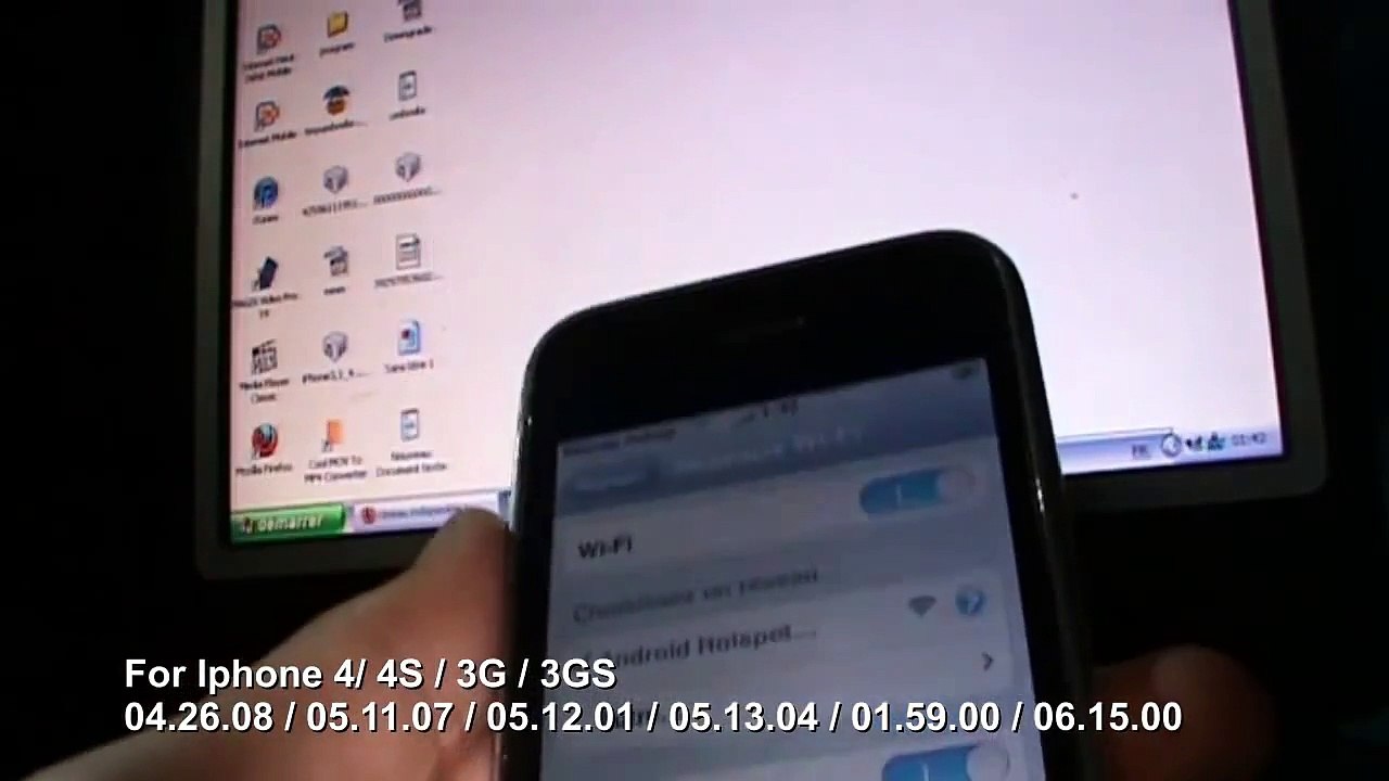 Iphone 4/4S/3GS/3G NO SIM / NO SERVICE /Searching/Recherche Decodage Maroc Meditél Iam Inwi