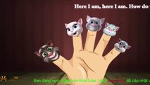 Finger Family via Talking Tom || Nursery Rhyme Finger Family Song Children Songs