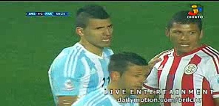 Ángel Di Maria fantastic Free Kick Chance - Argentina vs Paraguay Copa America 30.05.2015 HD