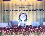 1st Convocation of Assam Don Bosco University - the academic procession