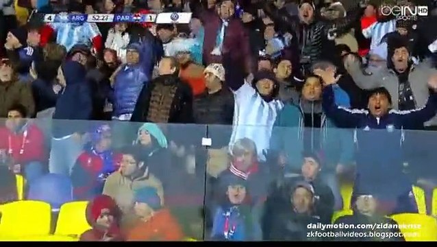 4-1 Di María Second Goal after Messi Fantastic Run _ Argentina v. Paraguay 30.06.2015