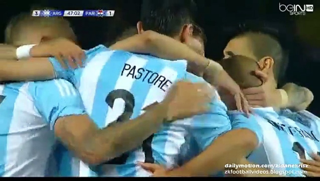 3-1 Ángel Di María Counter Attack Goal _ Argentina v. Paraguay 30.06.2015