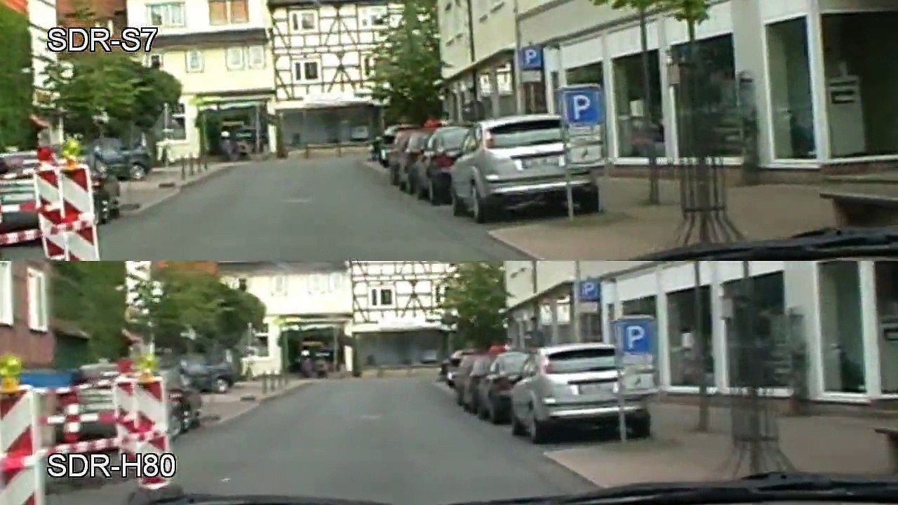 Panasonic Camcorder Vergleich SDR S7 und SDR H80