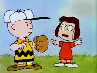 Charlie Brown: Kiss her, you blockhead!