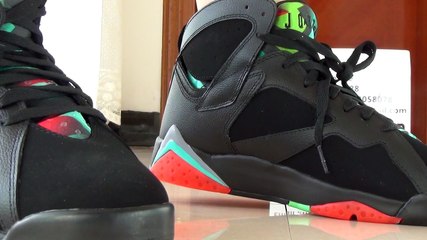 Authentic Air Jordan 7 Barcelona Nights on foot