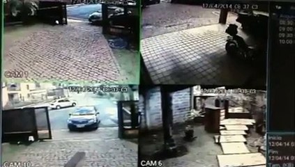 Câmeras de segurança - Assalto casa Alberto Fraga