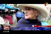 Cajamarca: ronderos castigaron a ladrones y a esposo violento