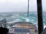 High seas salvage tug Abeille Bourbon in very bad weather rescue mission - Iroise Sea - Mer d'Iroise