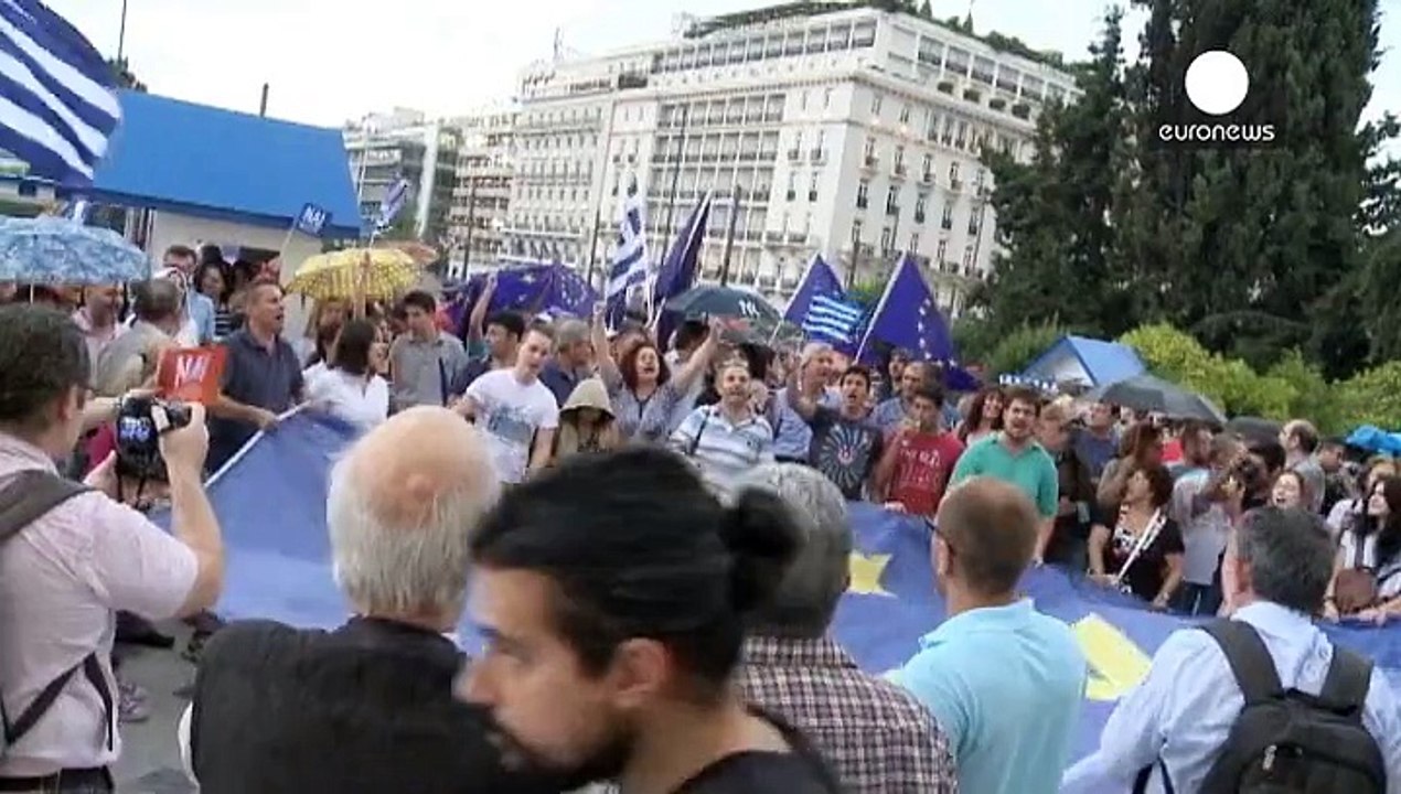 Athen: Zehntausende für Europa und gegen Tsipras
