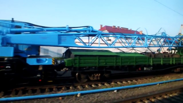 Поезд № 147 Беларусь. Отъезжаем от станции Молодечно