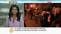 Sherine Tadros updates on the latest from Egypt clashes