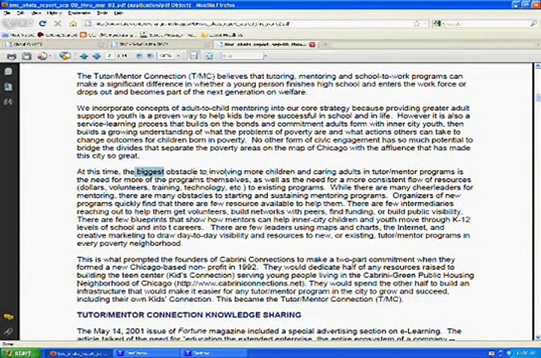 Intro to T/MC OHATS Documentation System