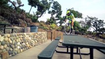 Road Bike rider does insane freestyle stunts! Ready for Tour de France?