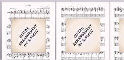 Night (S.Trofimov) Sheet music for guitar