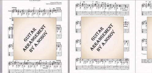Twilight (A.Vasiliev) Sheet music for guitar