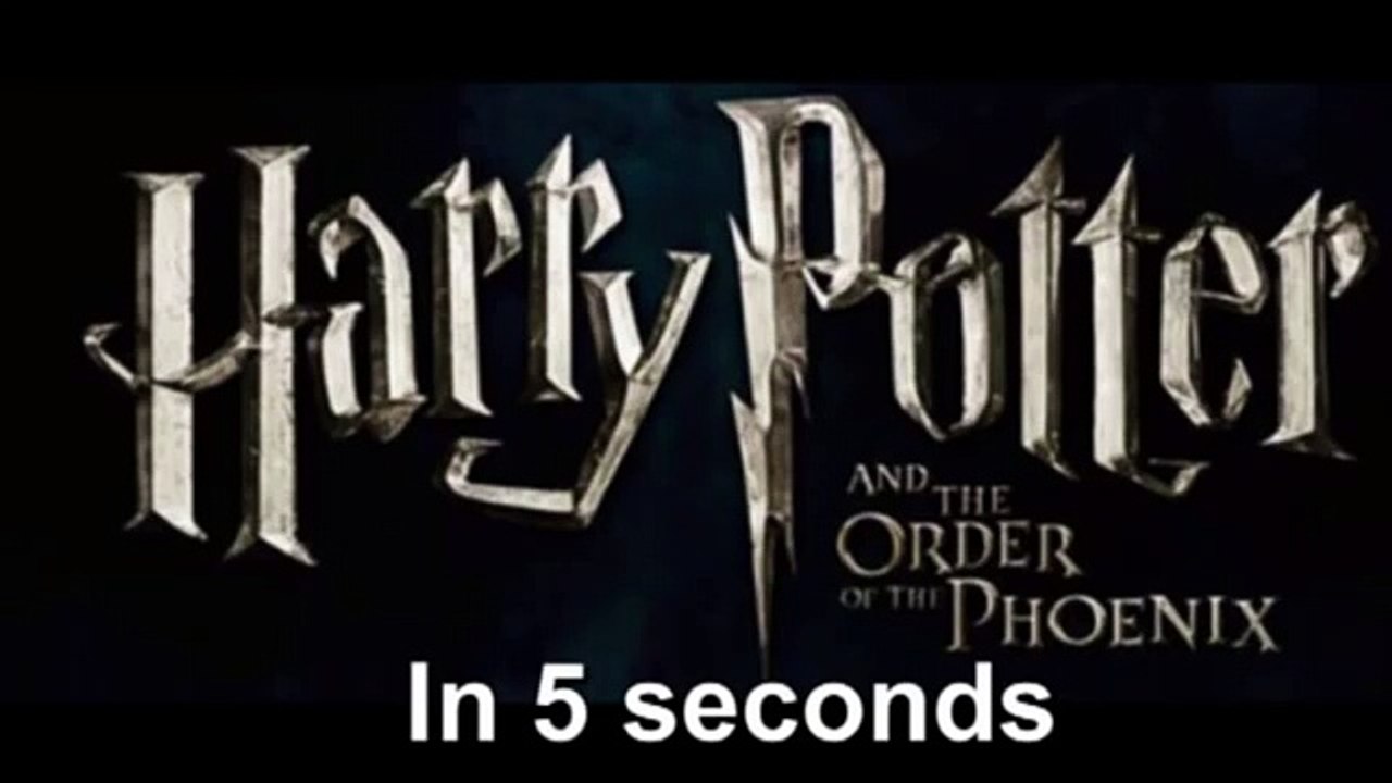 Harry Potter and the Order of the Phoenix in 5 Seconds