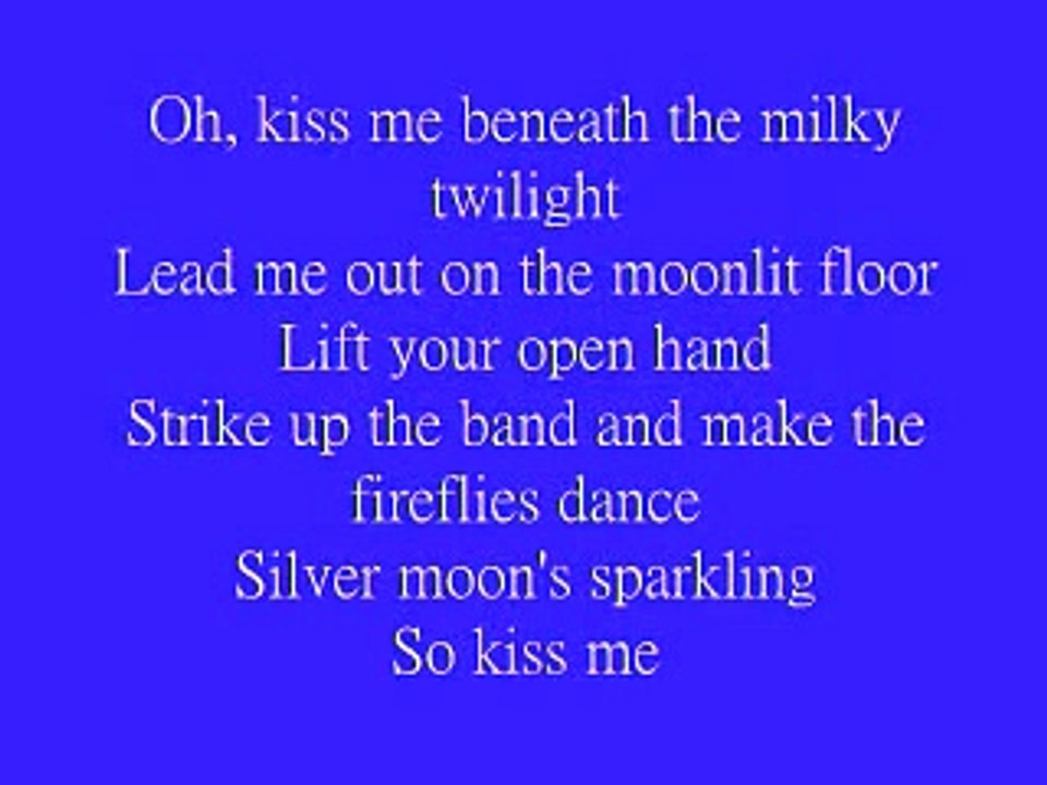 Kiss Me   Sixpence None The Richer Lyrics