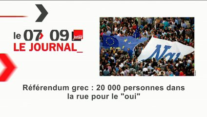 Journal de 8h00 du 1er juillet 2015