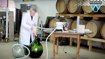 DIMOSTRAZIONE FILTRO ENOLOGICO A PIASTRE CON POMPA VINO, BIRRA, DISTILLATI / TRAVASO / PURATECH