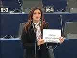 Sonia Alfano parla del dl salvaliste al Parlamento europeo (09/03/2010)