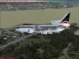 FSX Lockheed L 1011 300 Terrible Emergency landing on a bridge
