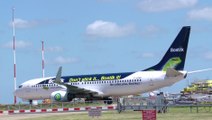 ONBOARD Média & Régie habillage avion transavia pour Bostik