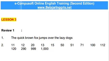 Belajar Bahasa Inggris Online Cepat Tanpa Grammar -(3A)