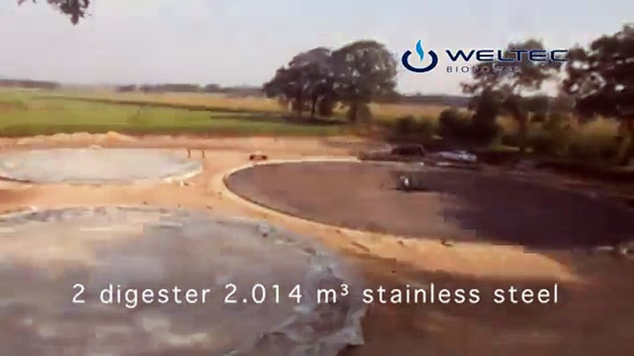 Time lapse: Building a biogas plant in only 60 days // Bauvideo einer Biogasanlage