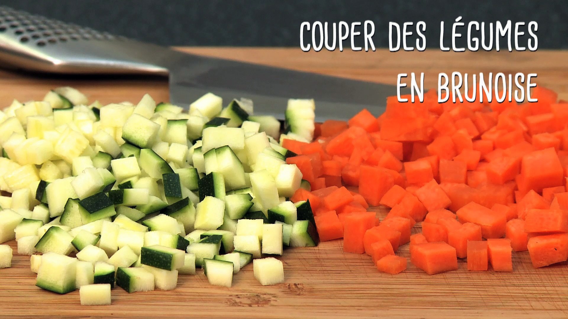 Comment couper des légumes en brunoise ? - Gourmand - Vidéo Dailymotion