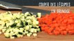 Comment couper des légumes en brunoise ? - Gourmand