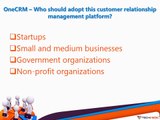 OneCRM - Customer Relationship Management Solution by Techvedic