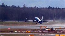 US Air Force C-40 taxiing and take off runway 16 and Iran Government A-321 taxiing at ZRH