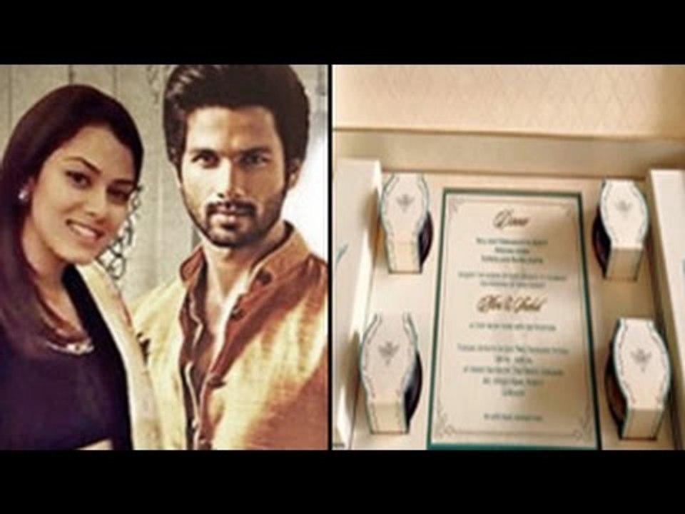 Shahid Kapoor & Mira Rajput's Wedding INVITATION CARD | Exclusive Photos