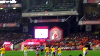 Final Moment of ISL 2014 Atletico de Kolkata win ISL final with Mohammed Rafique's Goal with Header