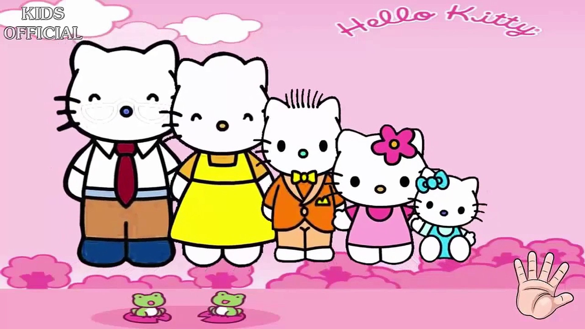 Finger Family Nursery Rhymes Hello Kitty Cartoon Animation Kids Songs 25  Minutes - video Dailymotion