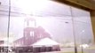 Camera captures lightning striking a church in Maine