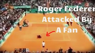 Roger Federer Attacked by a Fan Full - A Must Watch