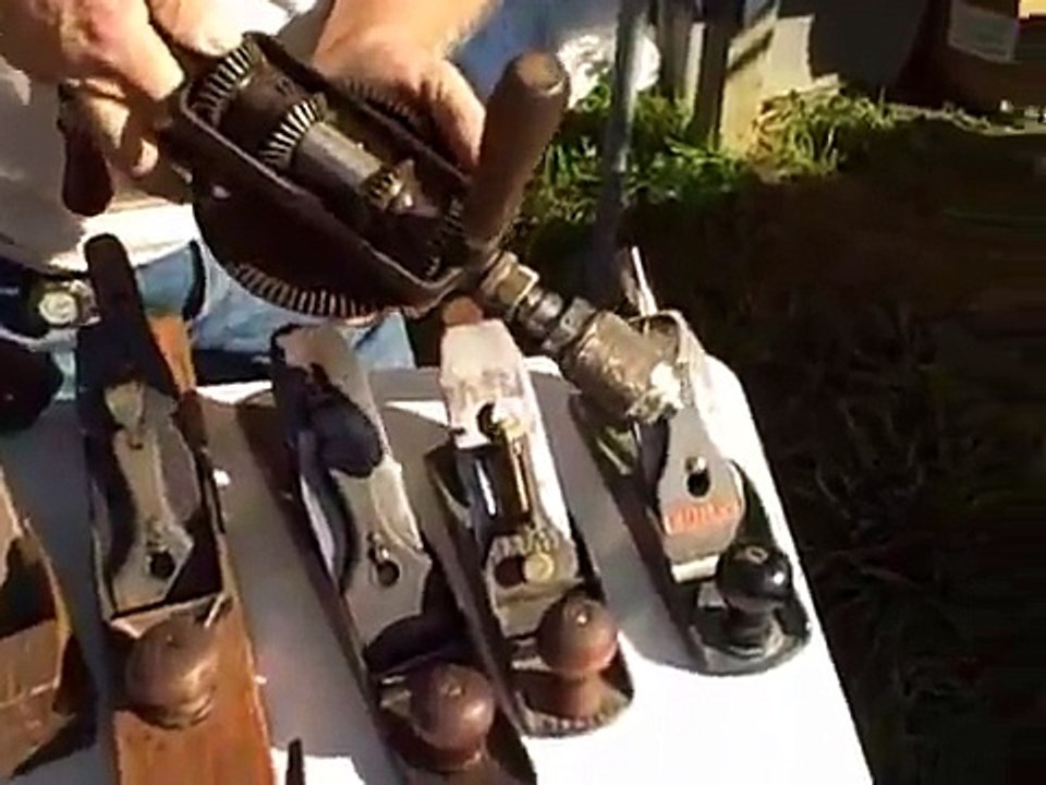 old tools, wrenches, drills, screwdrivers