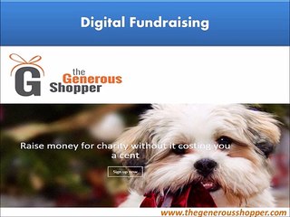 Digital Fundraising – The Generous Shopper