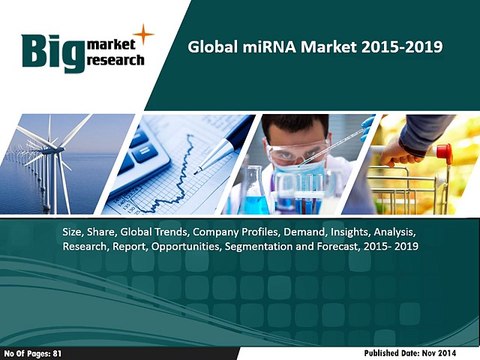 Global miRNA market to grow at a CAGR of 13.36 percent over the period 2014-2019