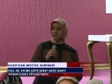 EHAD Konya Şubesi Doç. Dr. Fatma Asiye ŞENAT Hanımefendinin vermiş olduğu Seminer haberi