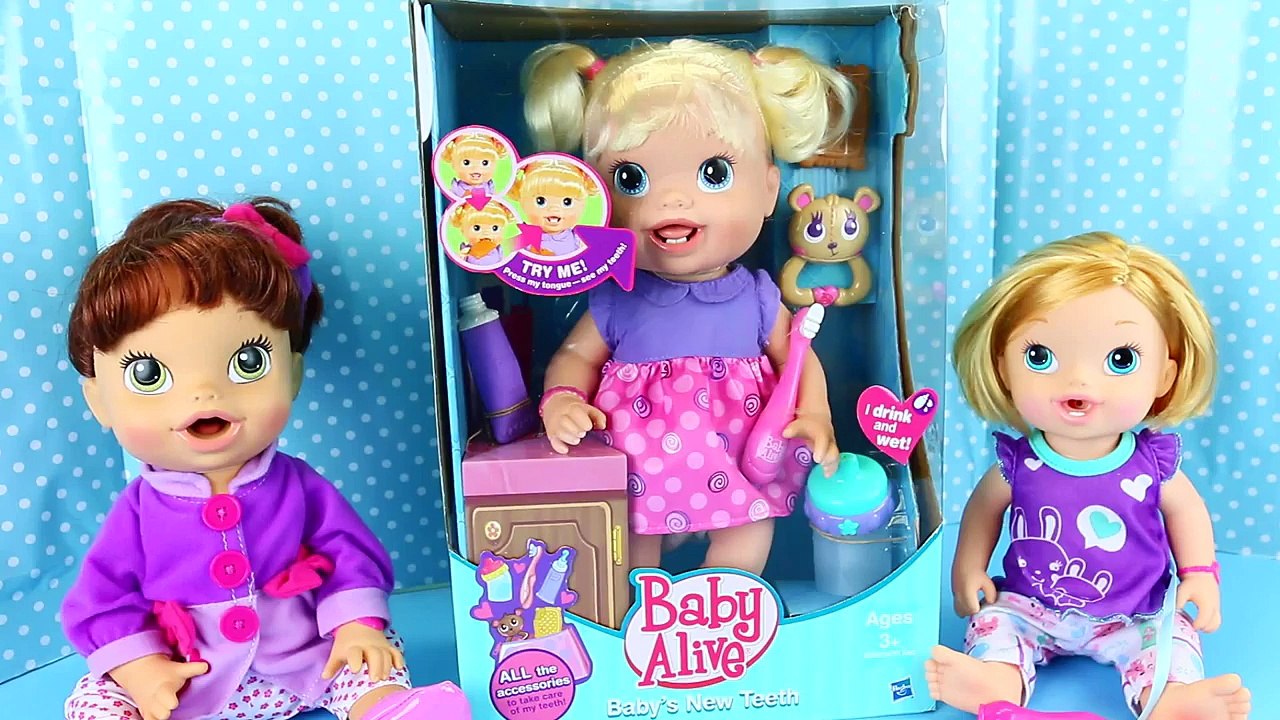 BABY ALIVE Doll Baby's New Teeth with Brushy Brushy Baby Eating ...